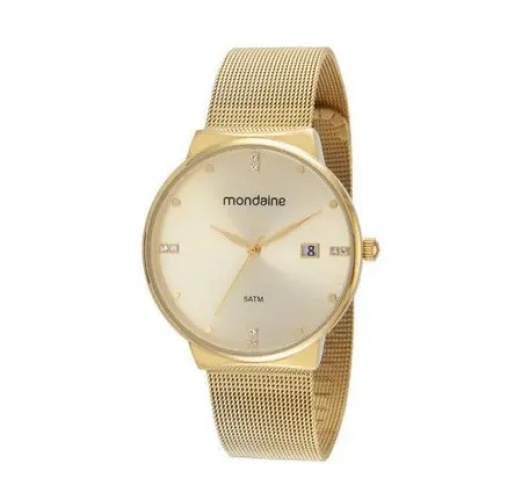 Relgio Mondaine Feminino 32349LPMVDE1 - Dourado 